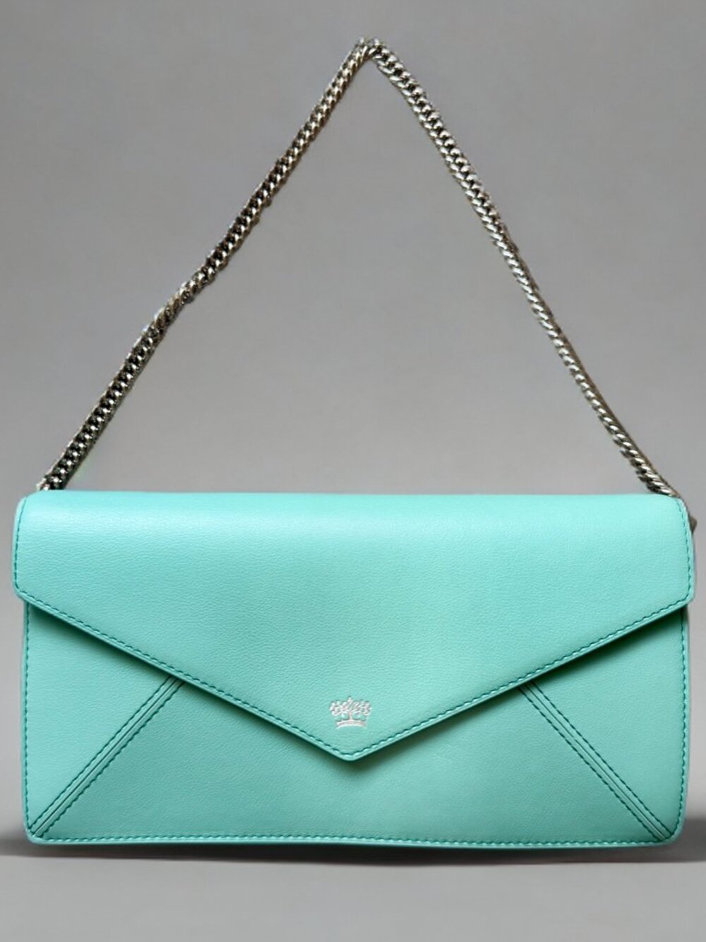 Delvaux Blue Brin De Folie Clutch Bag